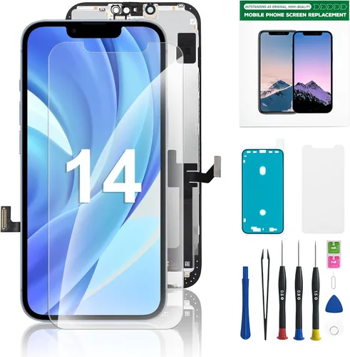 Miniatura 11 de EXW Pantalla de repuesto para iPhone 13 de 6.1 pulgadas, digitalizador de pantalla LCD Full HD, pantalla táctil de calidad con herramientas