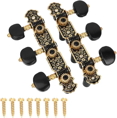 Miniatura 2 de Clavijas de afinación de guitarra acústica, repuesto 3L3R, afinadores rápidos y precisos con material anti para guitarras clásicas
