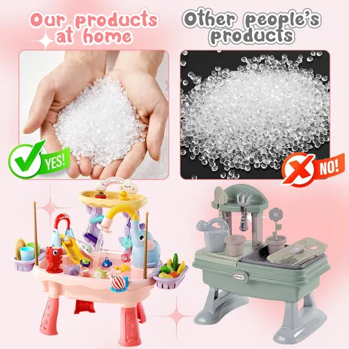 Miniatura 6 de 2027 Upgraded Toddlers 1-3 Water Table with Electric Pump, Kids Water Table with Faucet Play Food Accessories Fishing Toy, Kitchen Play Sink Toys