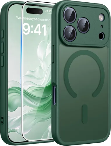 Miniatura 139 de FNTCASE Funda para iPhone 17 Pro: Fundas delgadas translúcidas de color azul claro compatibles con MagSafe, protección completa de la cámara
