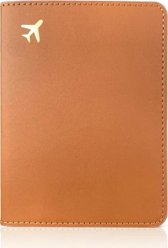 Miniatura 16 de Soporte para pasaporte para artículos esenciales de viaje, funda de pasaporte con bloqueo RFID para accesorios de viaje, cartera de viaje