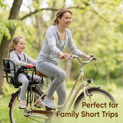 Miniatura 6 de Asiento trasero para bicicleta para niños, asiento trasero de bicicleta para niños de 18 meses a 7 años, portabicicletas de seguridad