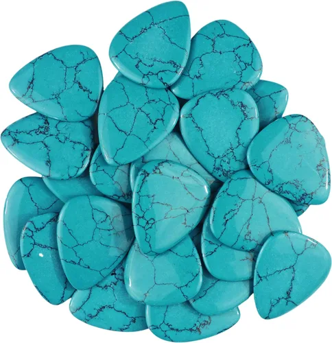 Miniatura 64 de Púa de guitarra o bajo de Obsidiana de Caoba en vidrio volcánico - 3.0 mm de calibre ultra pesado - Forma 351 - Púa exótica artesanal de gema