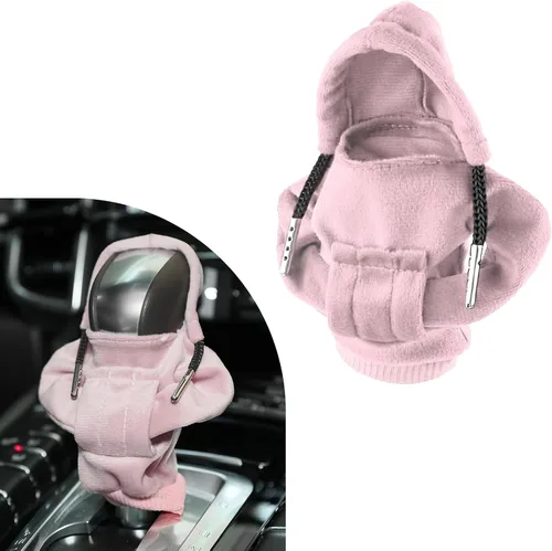 Miniatura 11 de Ziciner Funda para palanca de cambios de coche, diseño de suéter a la moda, protector de cambios suave universal, accesorios de decoración