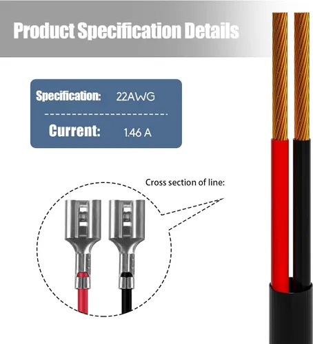 Miniatura 2 de Cable de alimentación para cámara de sendero, cable de alimentación externo CC de 0.157 x 0.067 in compatible con cámaras Tactacam Reveal X, XB, SK