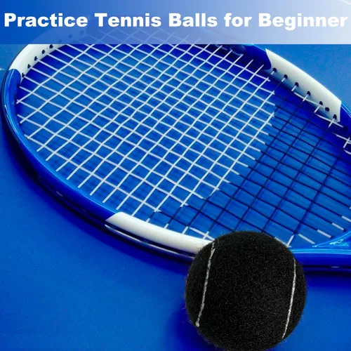 Miniatura 3 de Pelotas de tenis, paquete de 4 pelotas de tenis de práctica para principiantes, pelotas de tenis de entrenamiento para mascotas y perros Verde