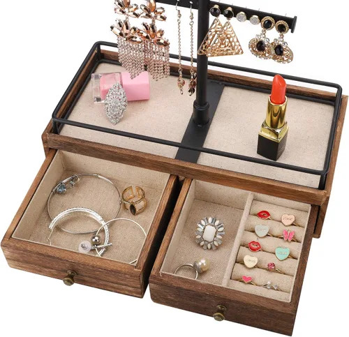 Miniatura 3 de Keebofly - Organizador de joyas de 3 niveles
