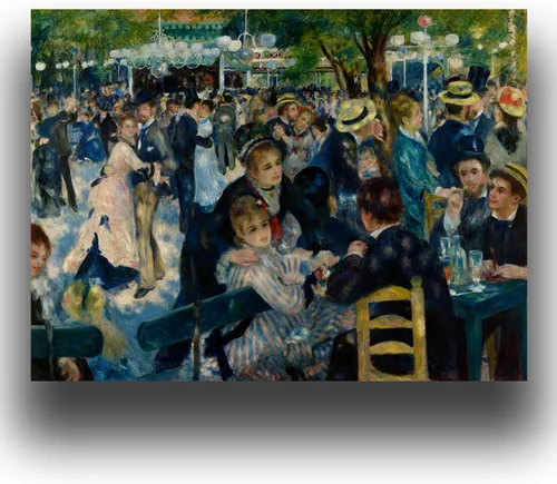 Miniatura 32 de OKRA Un domingo en La Grande Jatte Póster - Impresión de Georges Seurat - Cuadro de arte impresionista - Pintura al óleo de paisaje naturaleza