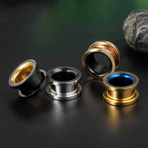 Miniatura 4 de COOEAR - Dilatadores para oreja de acero quirúrgico, tamaño de 0.07onzas a 1.18pulgadas