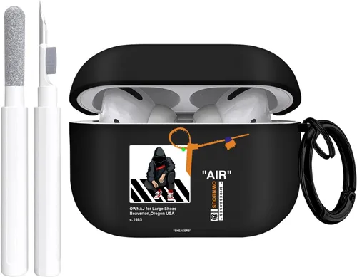 Miniatura 14 de Gedicht Funda para Airpods Pro, lindo diseño de fútbol de TPU suave fundas para Airpods Pro 1ª generación, a prueba de golpes para Airpods Pro 2019