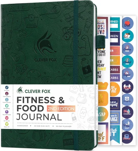 Miniatura 19 de Clever Fox Diario de fitness & Food – Planificador de nutrición y entrenamiento para mujeres y hombres – Libro de registro de ejercicio de dieta