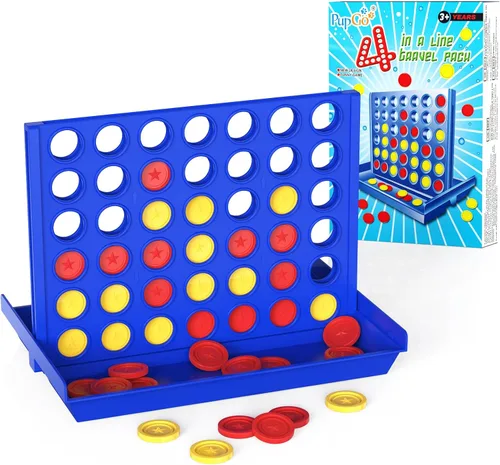 Miniatura 10 de Pup Go Juego Grande de 4 en Raya para Niños de 3 Años en Adelante para Niños, Niñas y Adolescentes, Juegos de Mesa Familiares para Interiores