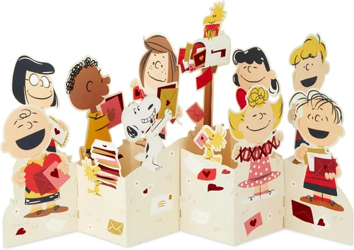 Miniatura 2 de Hallmark Peanuts - Tarjeta desplegable para el día de San Valentín (Snoopy en el buzón) para niños, profesores, compañeros de trabajo