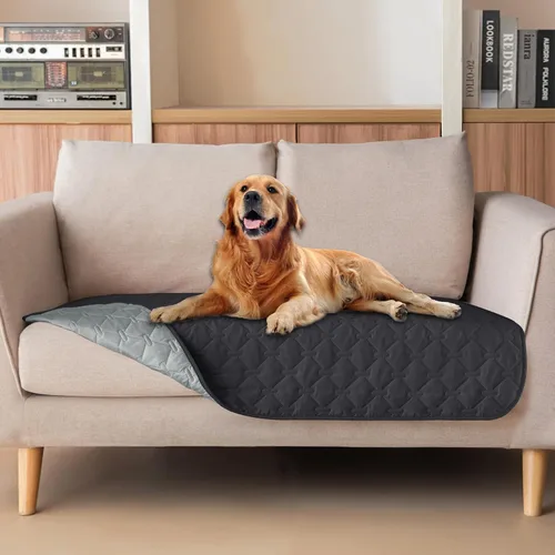 Miniatura 100 de gogobunny Manta 100% Impermeable de Doble Cara para Perros, Cubierta Suave para Cama de Mascotas, Reversible, Protege Muebles, Sillón, Sofá, Coche