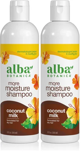 Miniatura 8 de Alba Botanica Champú más hidratante, leche de coco, 12 onzas (el embalaje puede variar)