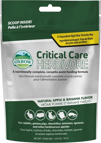 Miniatura 6 de Oxbow Critical Care Herbivore, Comida de Emergencia para Cobayas, Comida para Conejos para Recuperación, Hecha con Heno de Timothy, Sabor a Anís