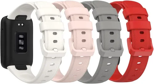 Miniatura 11 de Senter Correa de silicona suave de liberación rápida para reloj inteligente Huawei Band 7 Pro 4 unidades-g