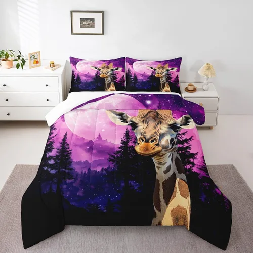 Miniatura 20 de Juego de edredón estampado de ovejas, juego de ropa de cama vintage de granja para niños, niñas, mujeres, adultos, parejas, ovejas, juego de edredón