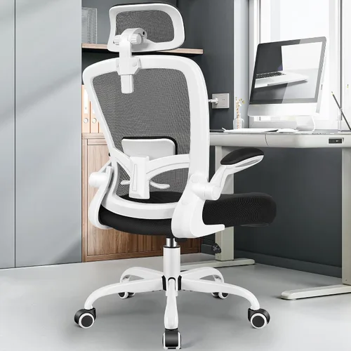 Miniatura 9 de FelixKing Silla de oficina, Silla de escritorio con soporte lumbar ajustable, Silla de computadora ergonómica con respaldo alto y apoyabrazos, Silla