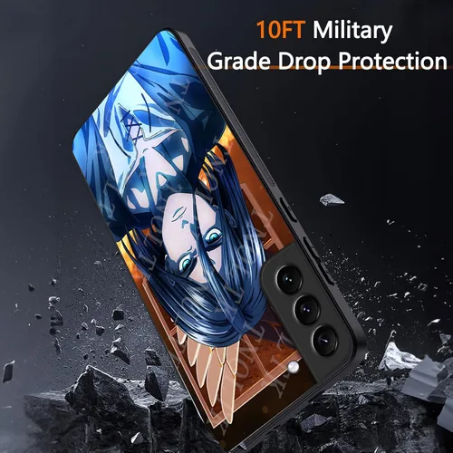 Miniatura 4 de Funda 3D Anime Motion para Samsung Galaxy S22 de 6.1 pulgadas, a prueba de golpes, suave, antiarañazos, manga cambiable, compatible con Samsung
