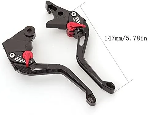 Miniatura 5 de Palancas de freno de embrague CNC cortas ajustables para carreras de motocicleta Scrambler Cafe Racer 2019-2020 Hypermotard 1100/S/EVO SP 2007-2012