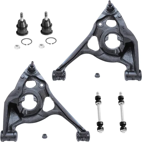 Miniatura 55 de Detroit Axle - Kit de extremo delantero para Chrysler 300 Dodge Charger Challenger 2011-2023, 2 brazos de control inferiores traseros 2 varillas