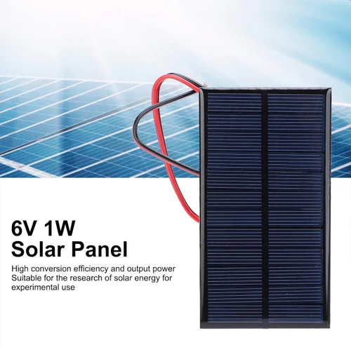 Miniatura 6 de 3 unids mini panel solar DC 6V polisilicio módulo cargador solar DIY sistema kits con cable de 11.8 in