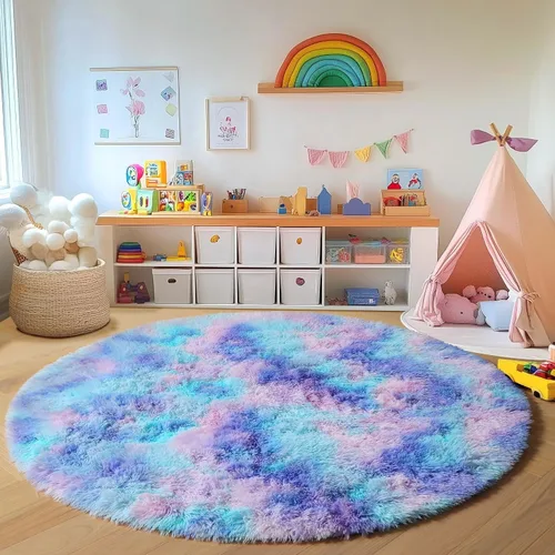 Miniatura 14 de ONASAR - Alfombra de pasillo negra de 2 x 6 pies, esponjosa, lavable, ultrasuave, afelpada, peluda, tapete para bebés, dormitorio de niños, armario