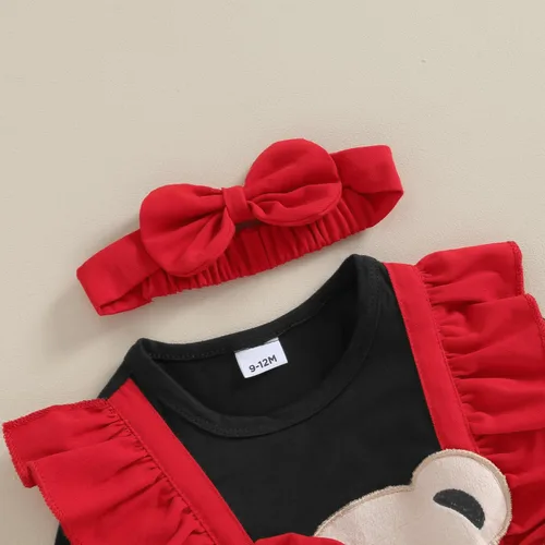 Miniatura 4 de Trajes de Navidad para niñas pequeñas, vestido de manga larga, falda vintage de encaje de una pieza, vestido de fiesta de terciopelo rojo, vestido