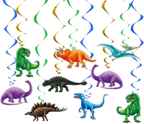 Miniatura 12 de WERNNSAI Decoraciones Colgantes de Remolino de Animales de Granja - 16 Piezas de Remolinos Colgantes de Papel de Aluminio para Techo, Suministros