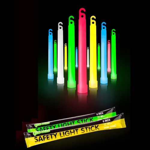 Miniatura 10 de Varillas luminosas de emergencia con 12 horas de duración, varillas de brillo de grado industrial envueltas individualmente