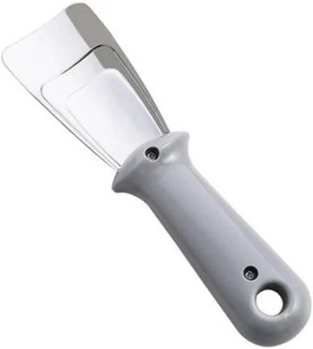 Miniatura 8 de Vaguelly Raspador de hielo para congelador, raspador de hielo, raspador de hielo de plástico, pala de acero inoxidable, refrigerador, raspador