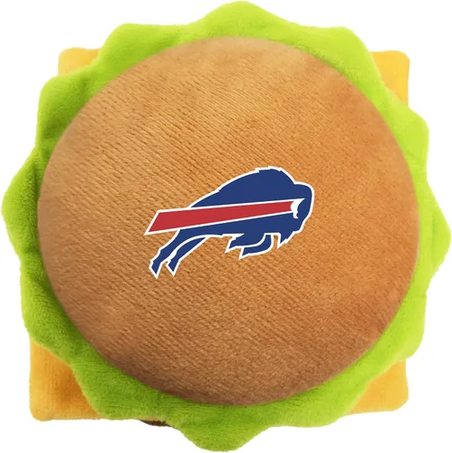 Miniatura 12 de NFL SAN Francisco 49ERS - Juguete chirriante de hamburguesa de queso para perros y gatos, juguete de peluche para perros y gatos con chirriador