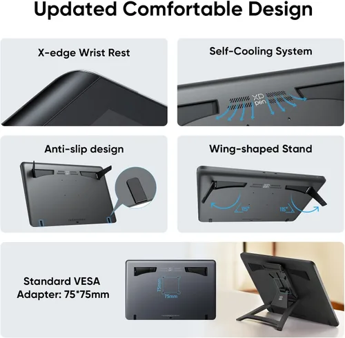 Miniatura 7 de XPPen Tableta de Dibujo 4K UHD Artist Pro 19 Gen2 con Pantalla, Tableta Gráfica 156% sRGB con Monitor de Dibujo Antirreflejo de 1.07 Mil Millones