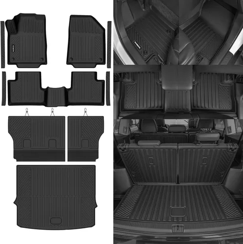 Miniatura 68 de Alfombrillas de piso Naibeve para Ford Edge 2015 2016 2017 2018 2019 2020 2021 2022 2023 2024 2025 - Ajuste personalizado para todo clima
