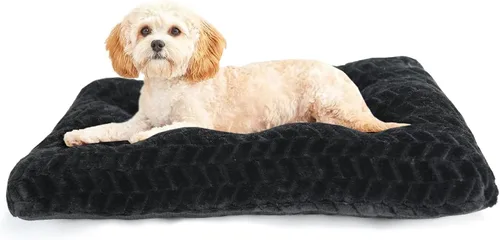 Miniatura 18 de Cama Lavable para Jaula de Perro de 18 Pulgadas Pequeña Antideslizante Impermeable Cálida Acogedora Suave para Mascotas Cachorros, Almohadas