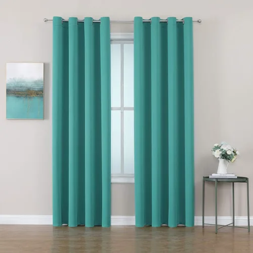 Miniatura 24 de ChrisDowa - Cortinas de cenefa pequeñas para cocina, cortinas cortas con ojales y aislamiento térmico para oscurecer la sala y habitación