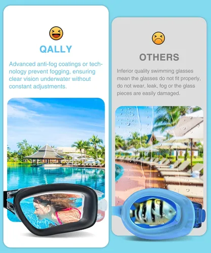 Miniatura 6 de Kids Goggles Age 4-16, Kids Swimming Goggles Anti-UV Anti-Fog No Leaking, 3 Pack Swim Goggles for Boys Girls Youth