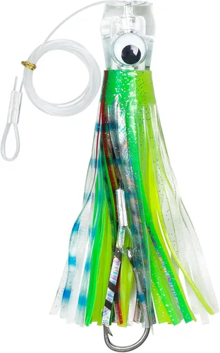 Miniatura 10 de Señuelos de arrastre de agua salada, señuelos de pesca de 6/9 pulgadas en alta mar para atún Marlin Mahi Wahoo Cebo de pesca en mar profundo, Mezcla