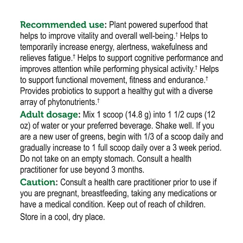 Miniatura 4 de Genuine Health Greens + Extra Energy Superfood Powder, proporciona un impulso de energía inmediato y apoya la salud intestinal, sabor a chocolate