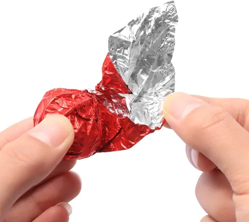 Miniatura 4 de BESTONZON Paquete de regalo de hoja metálica de papel de papel de 200 piezas para embalaje de dulces de chocolate