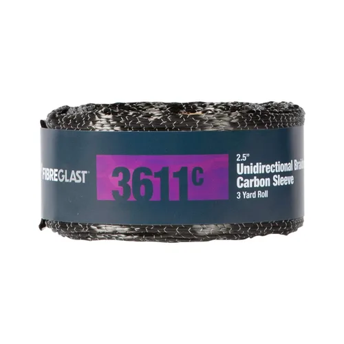 Fibre Glast Funda unidireccional de fibra de carbono – Tubo de grafito de alta resistencia para unir y reforzar mangueras, palos de hockey, remos,