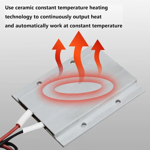 Miniatura 4 de Elemento calefactor PTC 110V AC/DC aislado de temperatura constante circuito de cerámica calentador termostático herramientas placa aluminio Shell