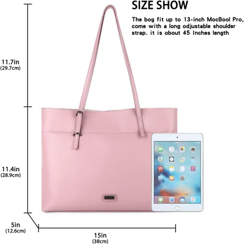 Miniatura 3 de Bolso de mano de piel sintética suave para mujer, bolso de mano de gran capacidad