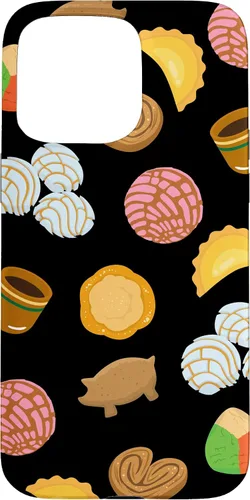 Miniatura 30 de Conchas Pan Dulce Pattern Black Phone Case Latina Gift Case Case for iPhone 17