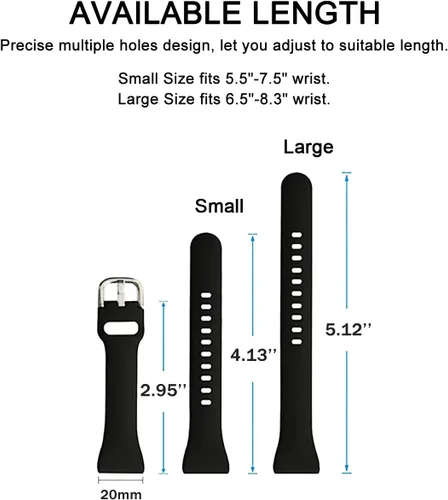 Miniatura 3 de Paquete de 8 correas delgadas compatibles con Samsung Galaxy Watch 4/5/6/7 de 1.575 pulgadas, 1.732 pulgadas, Active 2 de 1.575 pulgadas, 1.732 8