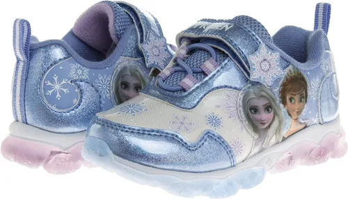 Miniatura 6 de Disney Zapatillas de deporte Frozen para niñas sin cordones con luz para correr bebéniña pequeña Púrpura tornasol