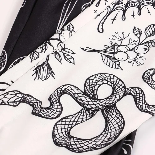 Miniatura 6 de Amuver - Pantalones de harén estilo hippie bohemio de los años 90 para mujer cintura fruncida estampado de retazos pantalones deportivos para yoga