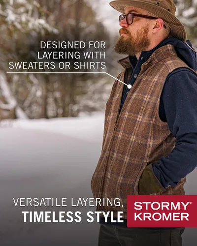 Miniatura 10 de Stormy Kromer The Ironwood Vest - Chaleco de invierno con cremallera para hombre, ropa de abrigo para clima frío