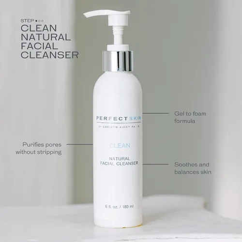 Miniatura 3 de PERFECT SKIN BY CHRISTIE KIDD, PA-C Limpiador facial natural limpio - Lavado facial suave con aloe, hoja de olivo y árbol de té - Calma, hidrata